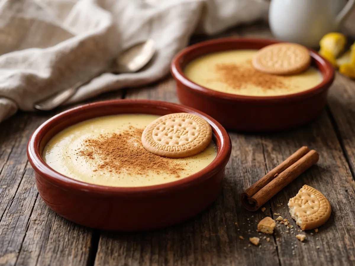 Natillas, Spanish custard with cinnamon